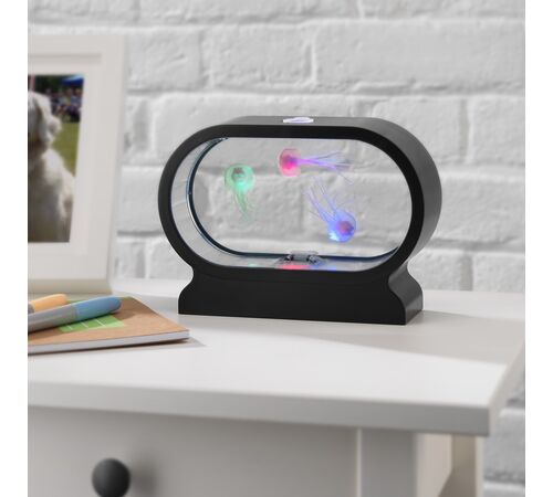 The Source Oval Mini Jellyfish Lamp – Mini Οβαλ Φωτιστικό LED με τρεις χαριτωμένες μέδουσες που παράγει υπνωτιστικό θέαμα