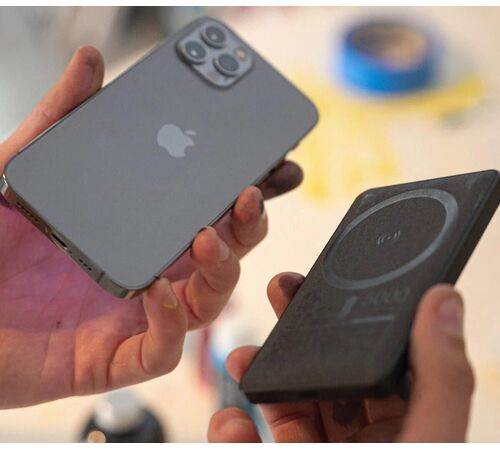 Mophie Snap+ Juice Pack Mini Μαγνητικό Powerbank 5.000 mAh με ενσωματωμένο Snap Adapter και υποστήριξη Qi & MagSafe σε χρώμα μαύρο