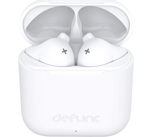 Defunc TRUE GO SLIM Bluetooth 5.2 Ασύρματα True Wireless Ακουστικά με θήκη (λευκό)