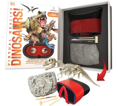 Abacus Brands VR Giftbox Dinosaurs! Σετ εικονικής πραγματικότητας – Πολυτελές Σετ Δώρου Για ηλικίες 8 ετών και ανω – Περιλαμβάνει Γυαλιά VR