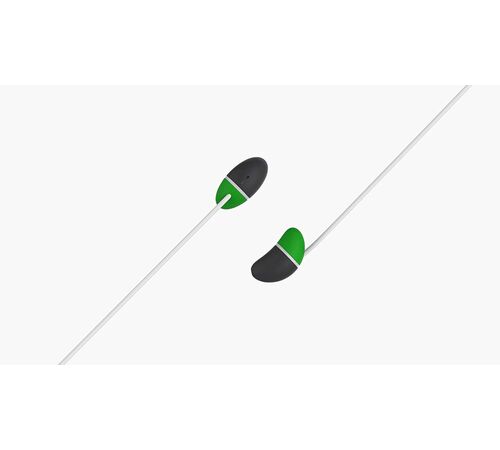 DesignNest earBeans |nano| Ελαφριά ακουστικά σε σχήμα φασολιού (Kelly Green)