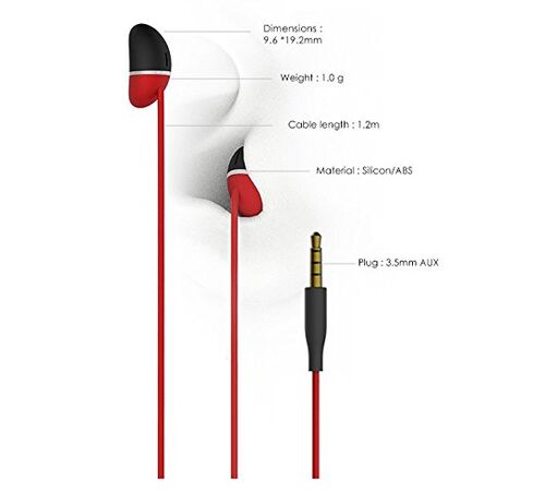 DesignNest earBeans |nano| Ελαφριά ακουστικά σε σχήμα φασολιού (Kelly Green)