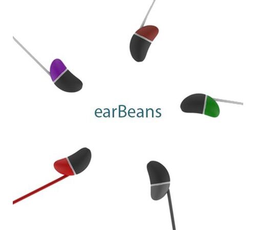 DesignNest earBeans |nano| Ελαφριά ακουστικά σε σχήμα φασολιού (Kelly Green)
