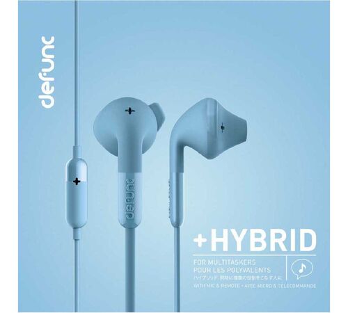 Defunc PLUS HYBRID In-Ear Earbuds Ενσύρματα Ακουστικά σε μπλε χρώμα