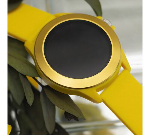 Forever Smartwatch με παλμογράφο Colorum CW-300 xYellow σε κίτρινο χρώμα