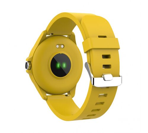 Forever Smartwatch με παλμογράφο Colorum CW-300 xYellow σε κίτρινο χρώμα