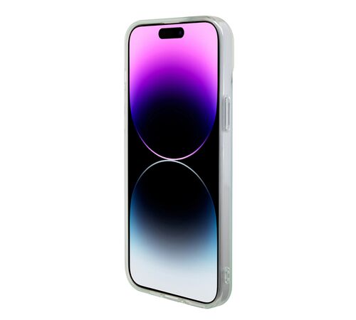 Guess Iridescent Magsafe Case Πολύχρωμη θήκη προστασίας από σκληρό πλαστικό – iPhone 15 Plus (Rainbow Purple – GUHMP15MHITSQ)