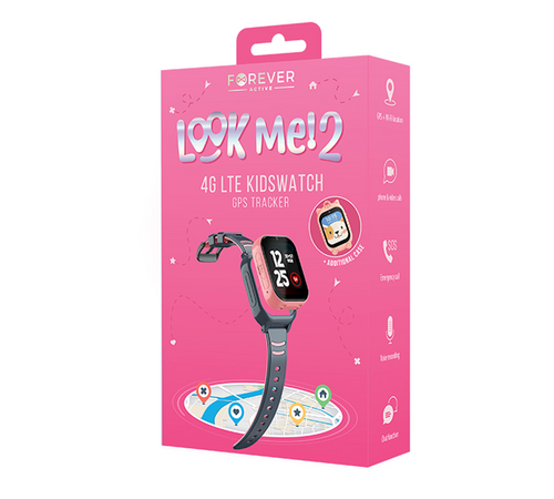 Παιδικό Smartwatch Maxlife Look me 2  GPS WiFi 4G Kids KW-510 pink