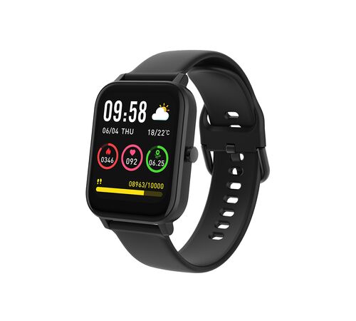 Forever Forevigo 3 SW-320 Smartwatch με Παλμογράφο (Μαύρο)