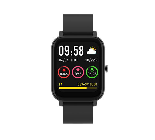 Forever Forevigo 3 SW-320 Smartwatch με Παλμογράφο (Μαύρο)