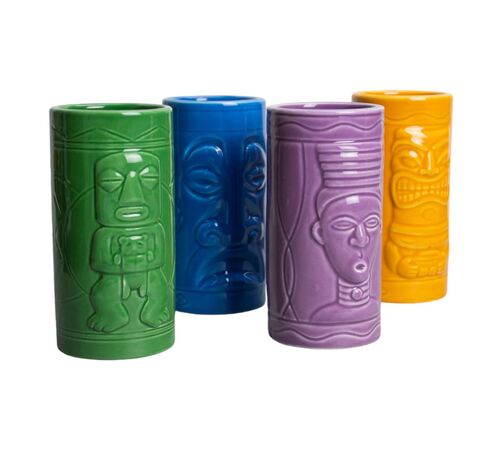 The Source Tiki Mugs Set of 4