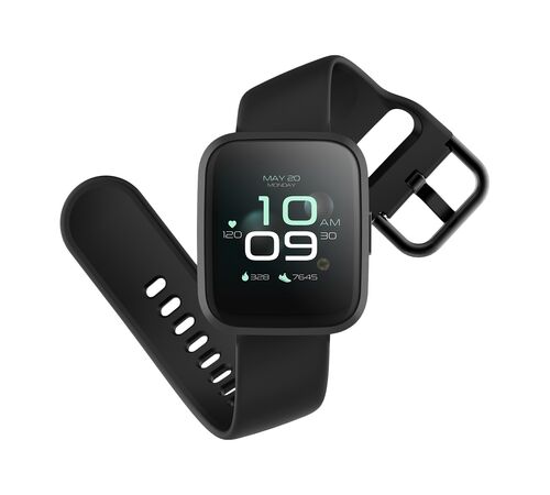 Forever ForeVigo 2 SW-310 Smartwatch με Παλμογράφο και δύο λουράκια (Μαύρο)