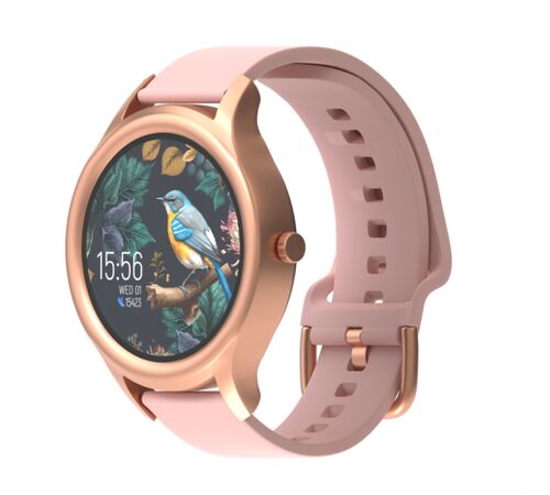 Forever ForeVive 3 SW-340 Smartwatch με Παλμογράφο και δύο λουράκια (Χρυσό)