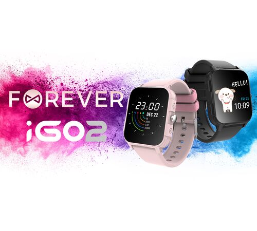 Forever iGo 2 JW-150 Smartwatch με GPS (Ροζ)
