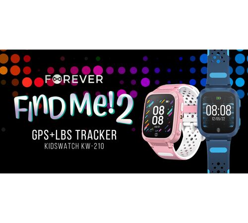 Παιδικό Smartwatch Forever Find Me KW-210 GPS σε μπλε χρώμα