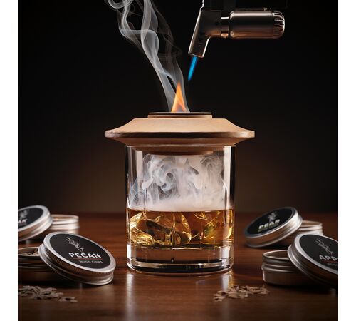 The Source Whiskey Smoking Kit – Σετ καπνίσματος ουίσκι με καπάκι & επαναγεμιζόμενο φλόγιστρο
