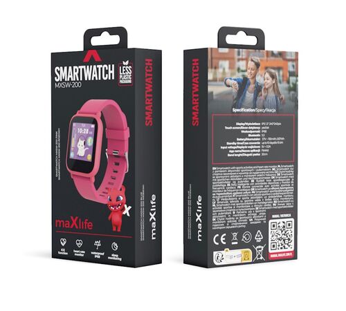Παιδικό Smartwatch Maxlife MXSW-200 σε ροζ χρώμα