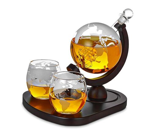 Deluxe Globe Decanter Set - Σετ Καράφα Deluxe Globe