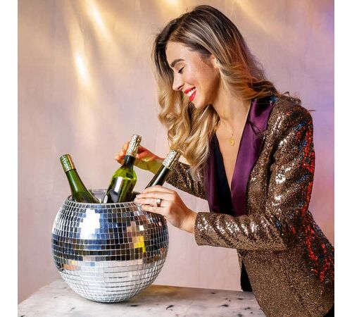 Disco Ball Ice Bucket Κουβάς Πάγου Ντισκομπάλα – Προσθέστε Λάμψη στα Πάρτι σας