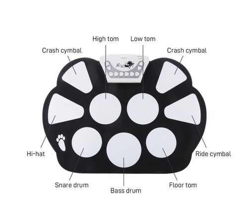 Roll-Up Drum Kit – Φορητό Ηλεκτρονικό Σετ Τυμπάνων