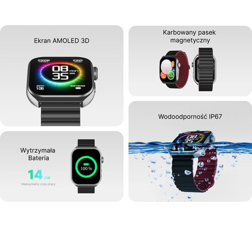 Forever Smartwatch Tiron SWM-300 Black
