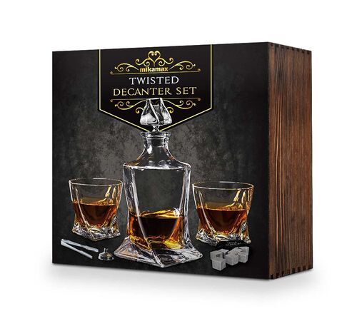 Twisted Decanter Set – Σετ Καράφα Twisted - Για Μοναδική Απόλαυση Ποτών