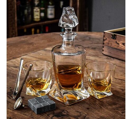 Twisted Decanter Set – Σετ Καράφα Twisted - Για Μοναδική Απόλαυση Ποτών