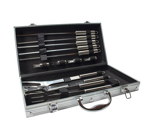 The Source BBQ Tool Set - Ανοξείδωτο Σετ Εργαλείων για BBQ (13 τεμάχια)