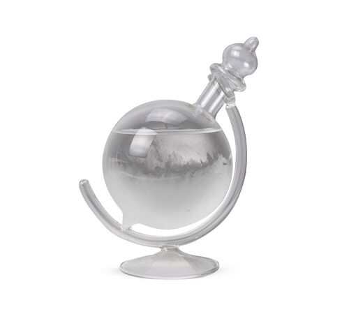 The Source – Storm Glass Globe – Εντυπωσιακό Διακοσμητικό Βαρόμετρο Γραφείου με Κρυσταλλική Αντίδραση