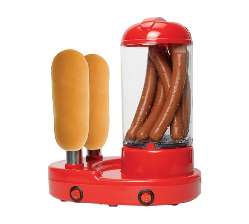 The Source – Hot Dog Maker – Συσκευή για Χοτ Ντογκ με Δοχείο για Ψωμάκια & Σχάρα για Λουκάνικα