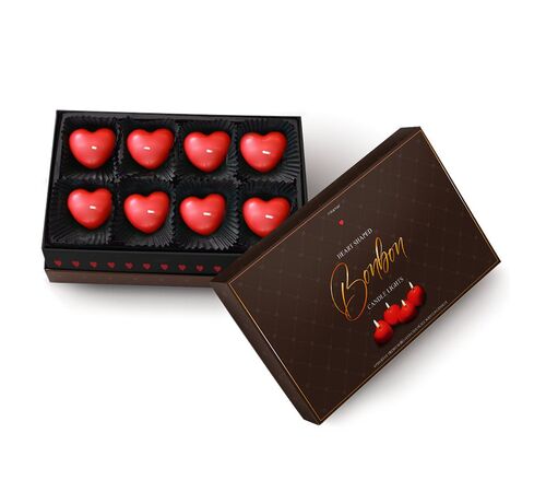 Heart Shaped Bonbon Candle Lights – Ρομαντικά Κεριά σε Σχήμα Καρδιάς