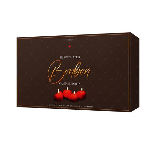 Heart Shaped Bonbon Candle Lights – Ρομαντικά Κεριά σε Σχήμα Καρδιάς
