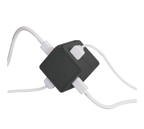 Allocacoc - USBcube - Extended - USB A+C - 1.5m Cable - 65W - Γκρι DH1254GY/EUPD65
