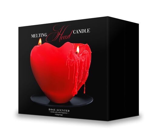 Melting Heart Candle – Αρωματικό Κερί Καρδιάς με Άρωμα Τριαντάφυλλο