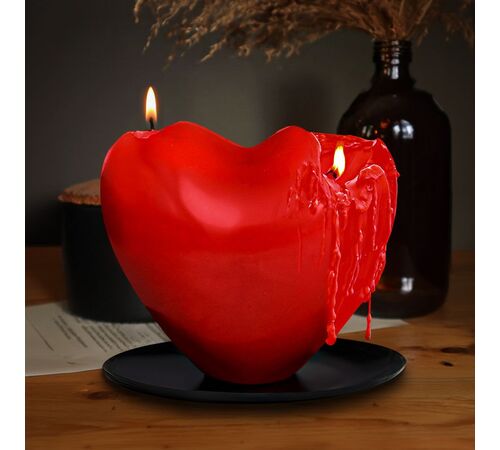 Melting Heart Candle – Αρωματικό Κερί Καρδιάς με Άρωμα Τριαντάφυλλο