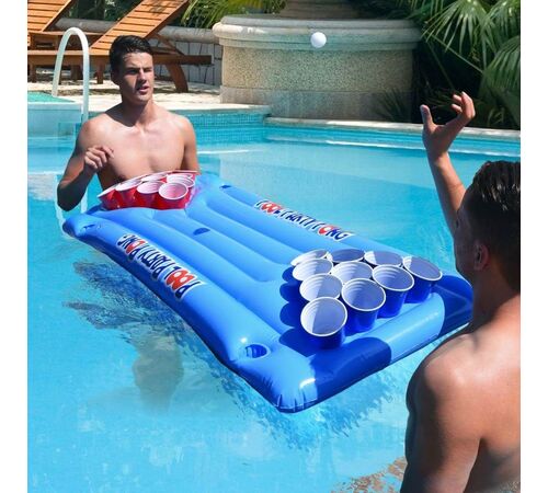 Φουσκωτό Στρώμα Beer Pong για Πισίνα – Το απόλυτο αξεσουάρ για κάθε καλοκαιρινό πάρτι σε πισίνα, παραλία ή λίμνη (MM04101)