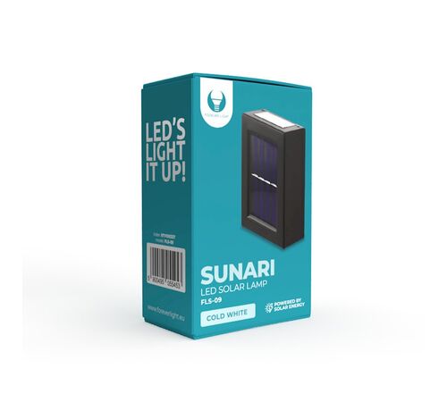 Forever Light Solar LED Lamp SUNARI FLS-09 10lm 300mAh Li-Ion - Φωτιστικό LED Εξωτερικού Χώρου σε Μαύρο χρώμα