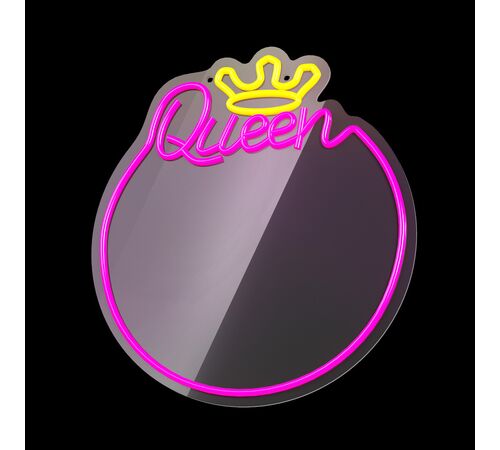 Forever Light Neon Mirror LED Sleeping Queen/Warm White Pink - Διακοσμητικός Καθρέπτης με LED Neon