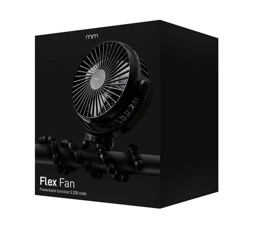 Flex Fan – Φορητός Ανεμιστήρας με Ενσωματωμένο Power Bank και Ευέλικτη Βάση