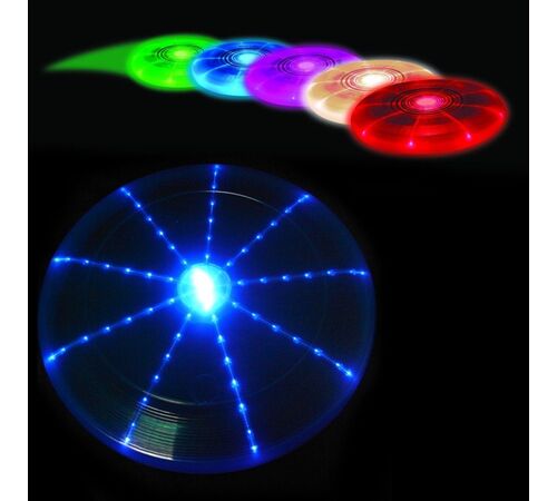 LED Frisbee – Φωτιζόμενο Φρίσμπι με 7 Χρώματα για Νυχτερινή Διασκέδαση