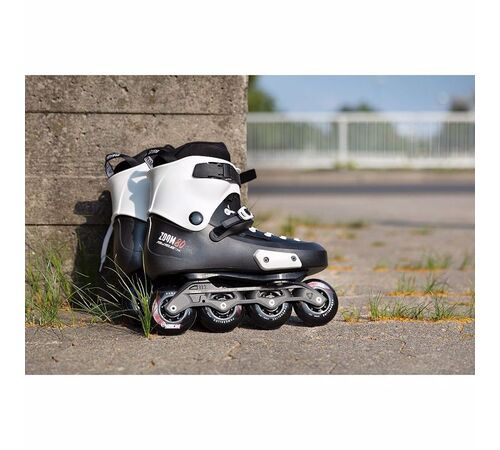 POWERSLIDE Zoom Pro 80 Πατίνια Χρώμα (Μαύρο-Λευκό), Μέγεθος (37-38)