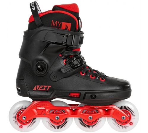 POWERSLIDE Next Black Red 80 Urban Πατίνια - Μαύρο/Κόκκινο Χρώμα (Μαύρο-Κόκκινο), Μέγεθος (38-39)
