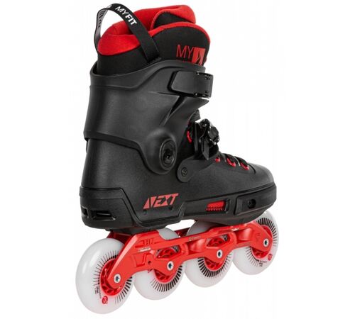POWERSLIDE Next Black Red 80 Urban Πατίνια - Μαύρο/Κόκκινο Χρώμα (Μαύρο-Κόκκινο), Μέγεθος (38-39)