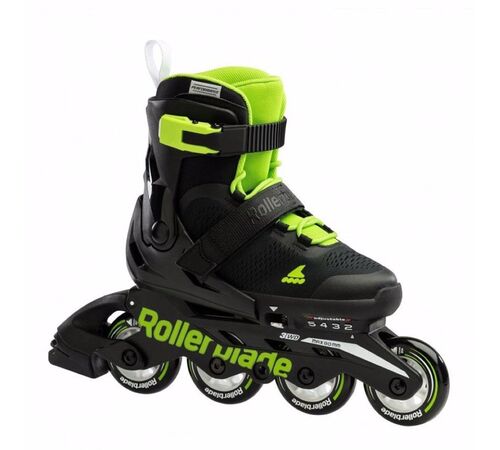 ROLLERBLADE Microblade Αυξομειούμενα Πατίνια - Black/Green Χρώμα (Πράσινο-Μαύρο), Μέγεθος (28-32)