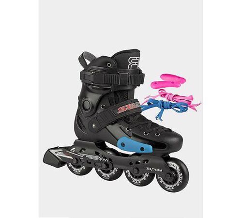 FR Skates FR J Αυξομειούμενα πατίνια παιδικά - Μαύρα Χρώμα (Μαύρο), Μέγεθος (32-34)
