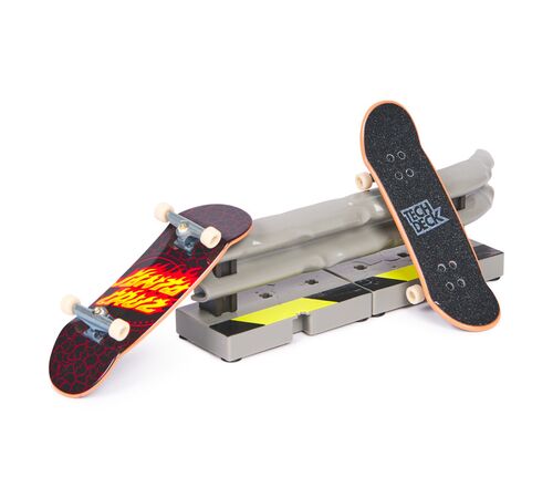 Tech Deck (VS) Versus Series Sk8shop, 2 Μινιατούρες Τροχοσανίδες - 1 Εμπόδιο/Ράμπα