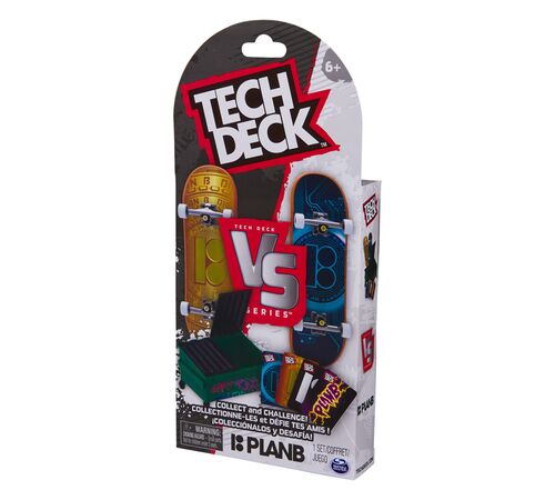 Tech Deck (VS) Versus Series Sk8shop, 2 Μινιατούρες Τροχοσανίδες - 1 Εμπόδιο/Ράμπα