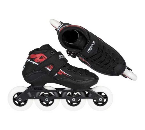POWERSLIDE Manta Πατίνια - Μαύρο/Κόκκινο Χρώμα (Μαύρο-Μπλε), Μέγεθος (36)