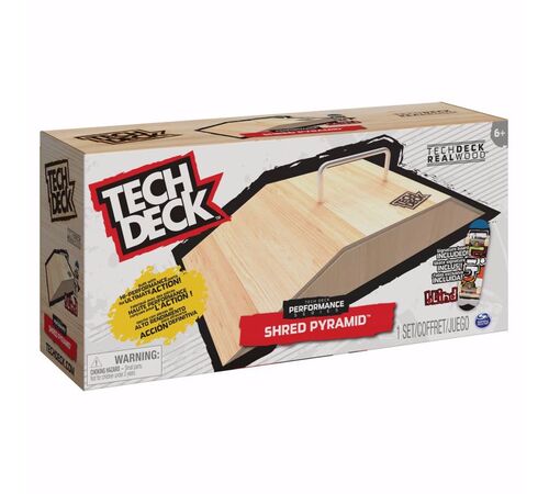 Tech Deck performance series, shred πυραμίδα σειρά με μεταλλικό rail και blind μίνι τροχοσανίδα