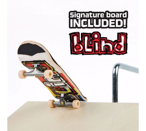 Tech Deck performance series, shred πυραμίδα σειρά με μεταλλικό rail και blind μίνι τροχοσανίδα
